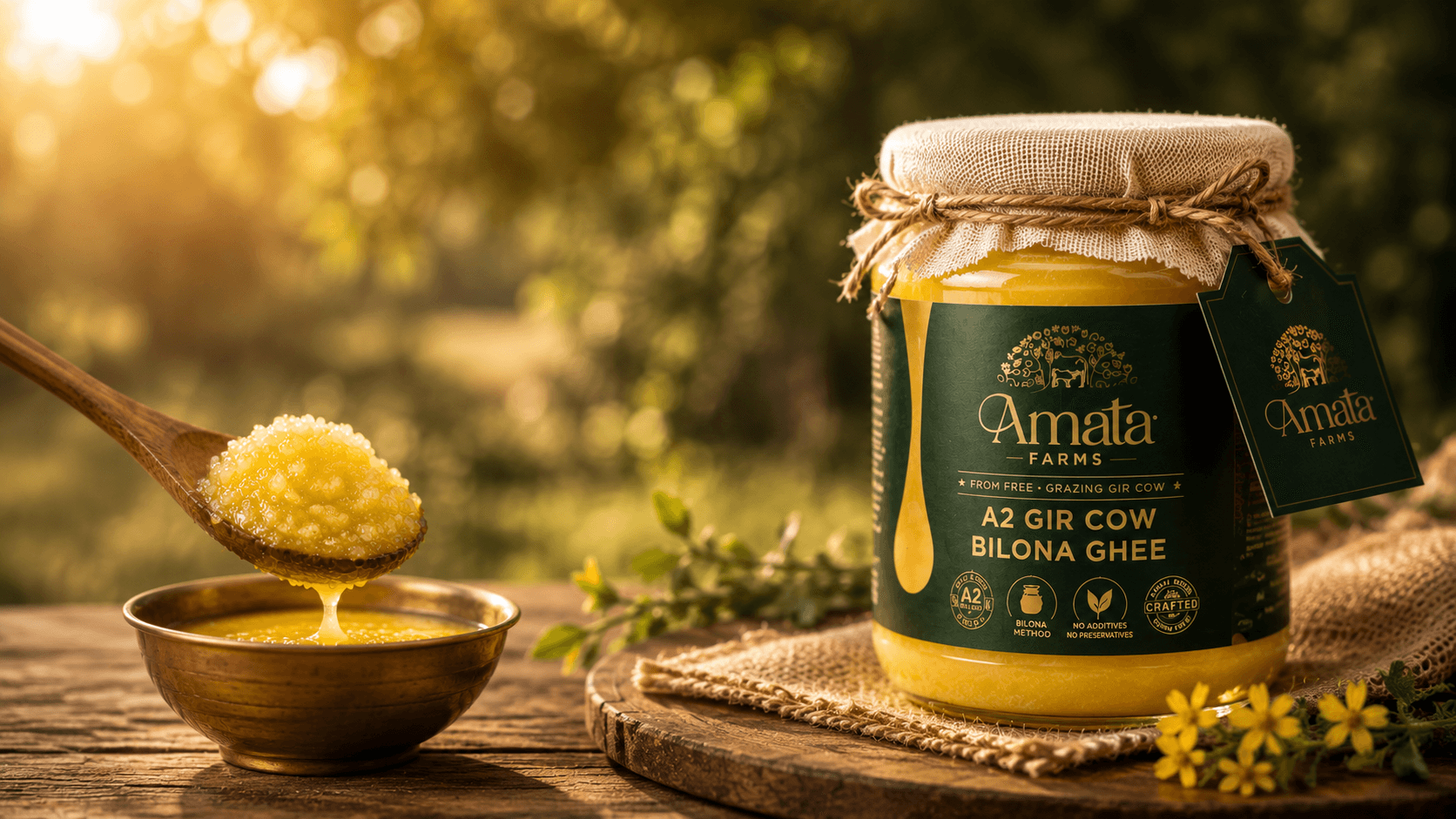 Amata Farms A2 Gir Cow Bilona Ghee